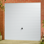 Garador Horizon White Steel Garage Door