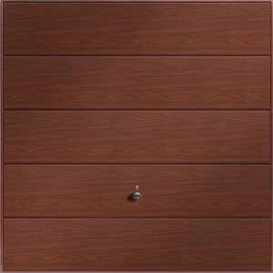 Garador Wentwood garage door in rosewood