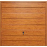 Fort Doors horizontal medium rib golden oak