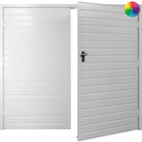 Fort Doors side hinged horizontal standard rib open