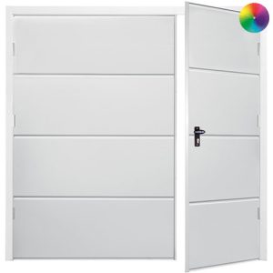 Fort Doors side hinged horizontal wide rib