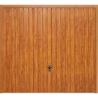 Fort Doors vertical standard rib golden oak