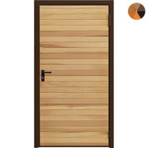 Garador Horizontal Cedar Personnel Door