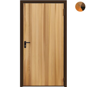 Garador Vertical Cedar Personnel Door