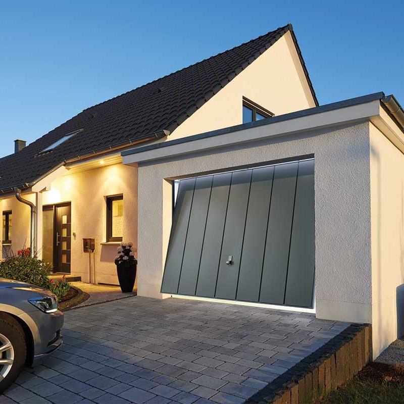 Hormann Vertical garage door anthracite