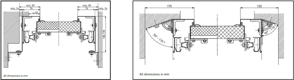 Novoferm fixing brackets
