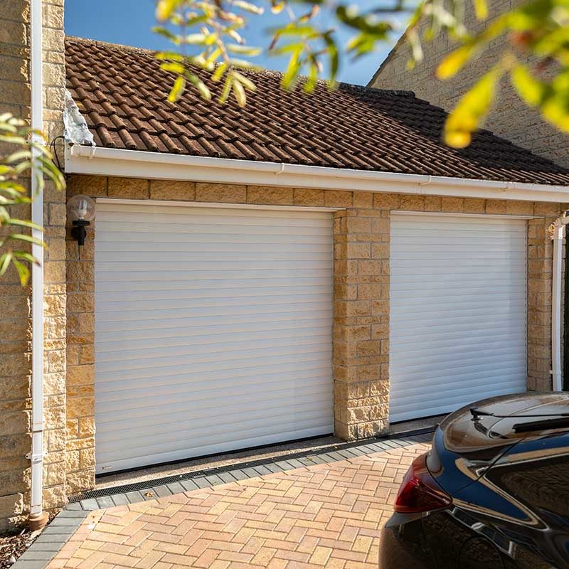 SeceuroGlide roller garage doors white