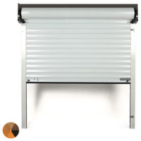 SWS Seceuroglide Woodgrain Roller Garage Door - Half Box