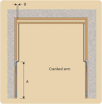 Woodrite cranked arm